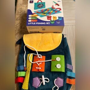 Kids Activity Backpack and Fishing Set